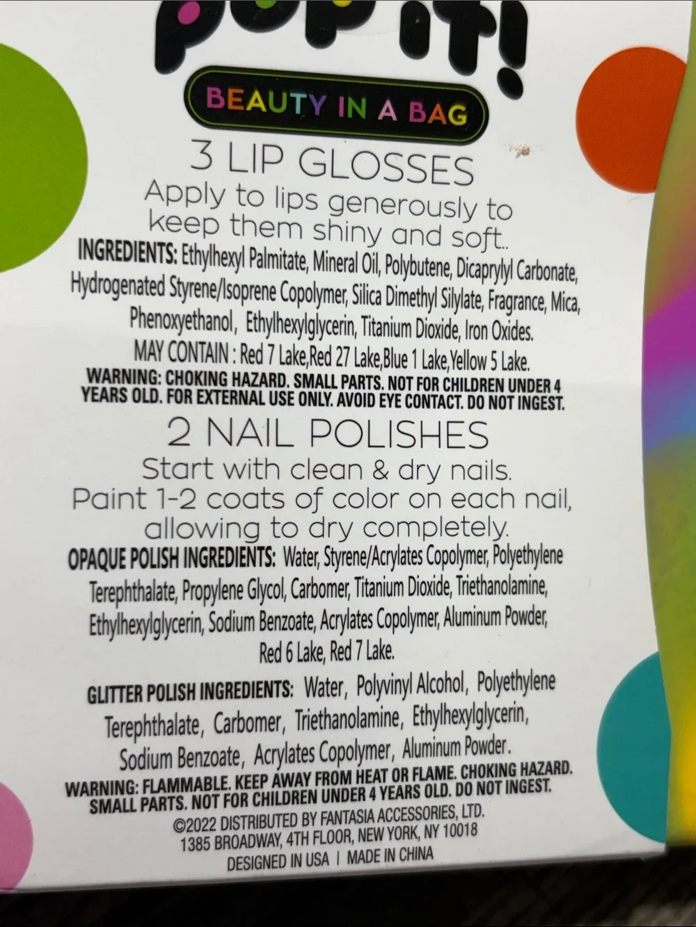 🍄5 for $35🍄 Pop It! Beauty in a Bag Lip Gloss & Nail Polish Set
